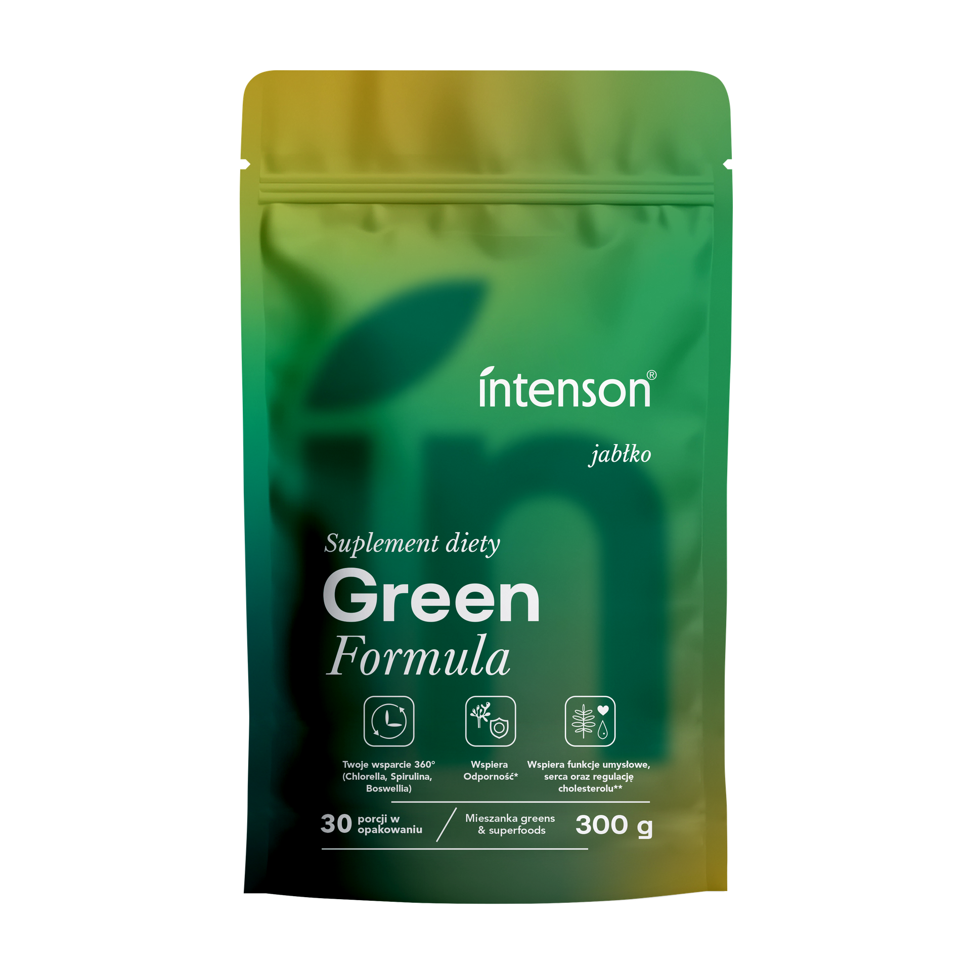 Intenson Green Formuła Suplement Diety o Smaku Jabłkowym 300g