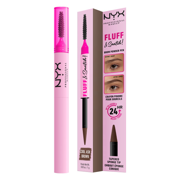 NYX Professional Makeup Fluff & Snatch! Pudrowy Pisak do Brwi Cool Ash Brown