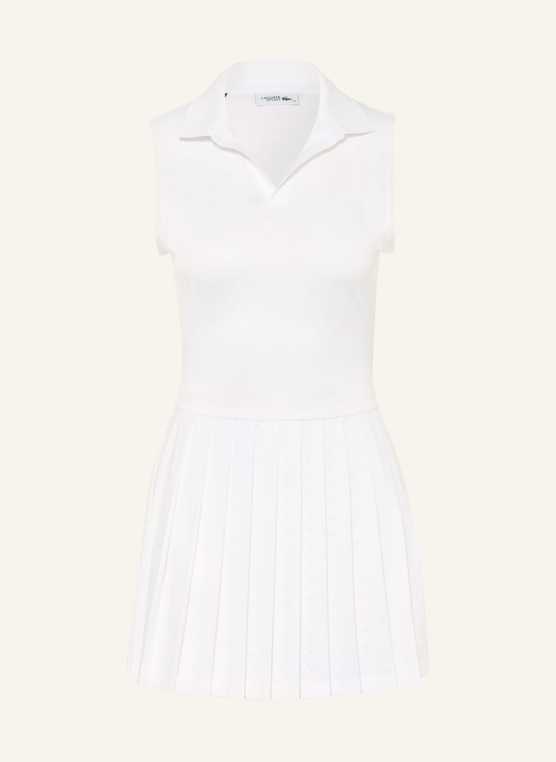 Lacoste Sukienka Tenisowa Z Wycięciami weiss