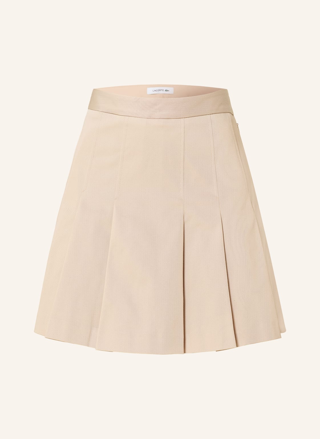 Lacoste Plisowana Spódnica beige