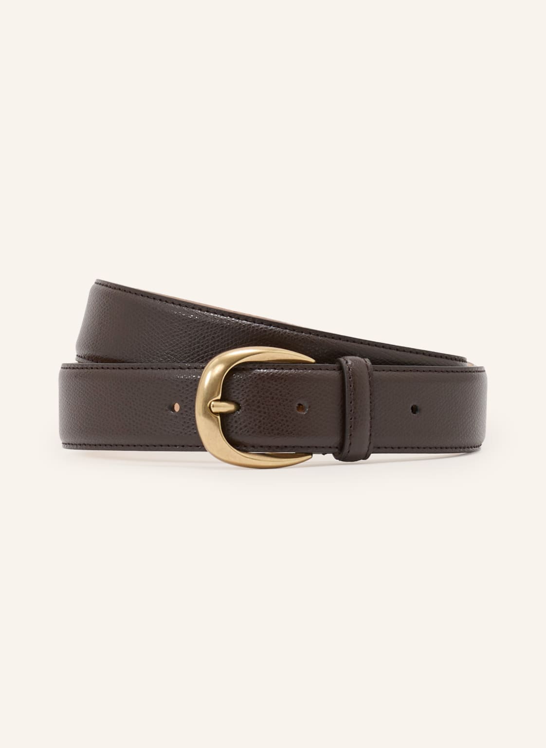 Reiss Skórzany Pasek Pierce Pebble braun