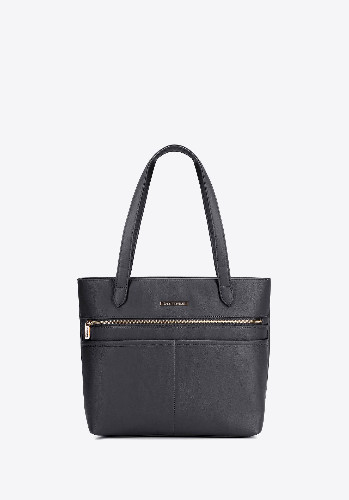 Elegancka damska shopperka miejska czarna