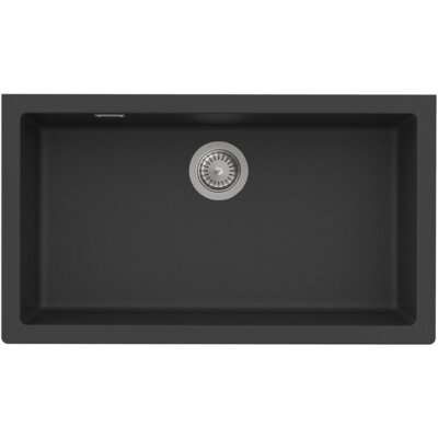 Roca Zlewozmywak jednokomorowy Riga 70 A880250940 Czarny 45.4x79