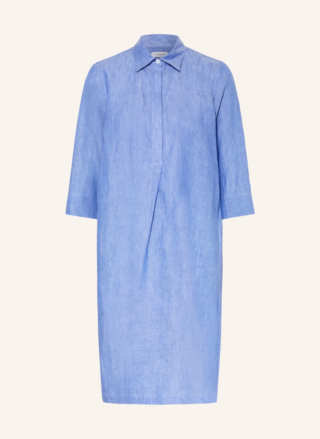 Rossana Diva Sukienka Lniana Z Rękawami 3/4 blau