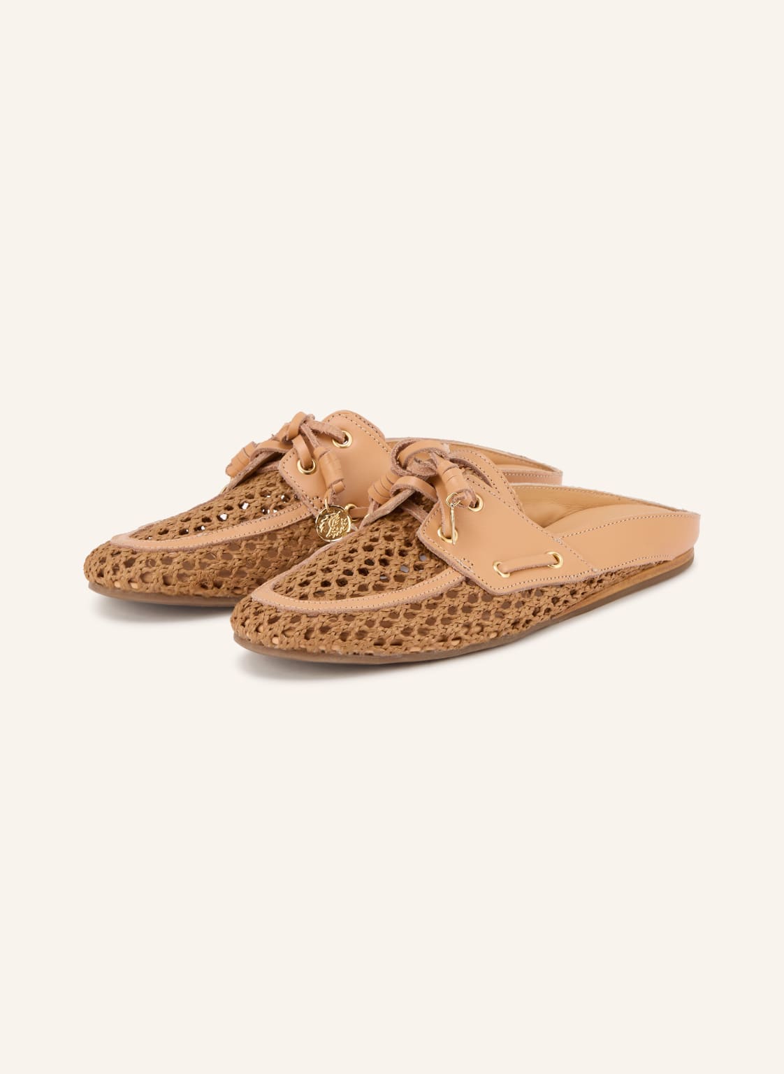 Ancient Greek Sandals Klapki Naveta braun