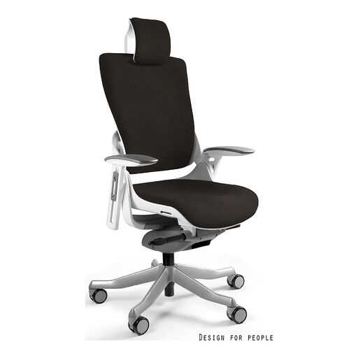 Unique Fotel obrotowy WAU 2 Tkanina PLUSH (PL) Biały, pl01 Oreo