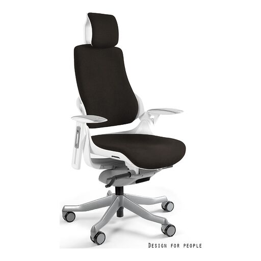 Unique Fotel obrotowy WAU Tkanina PLUSH (PL) Biały, pl01 Oreo