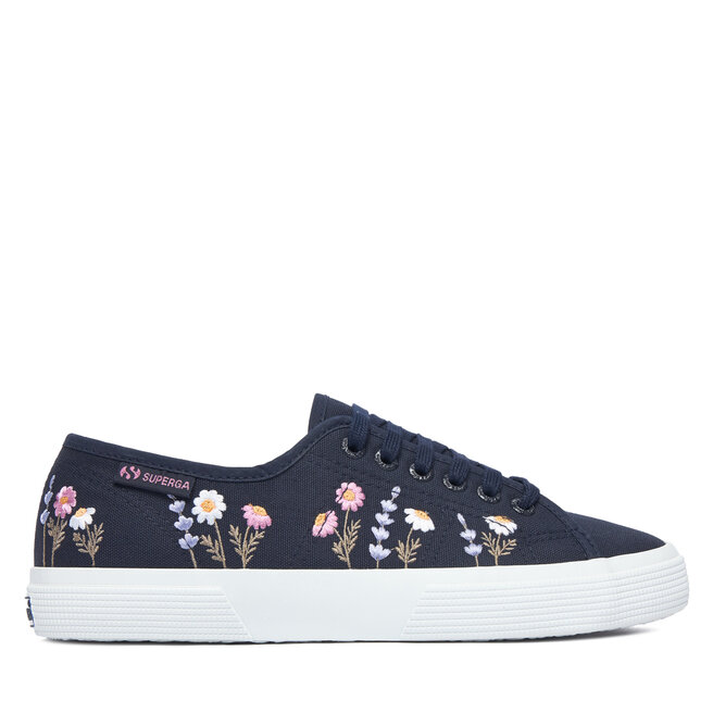 Tenisówki Superga 3750 Flower Embroidery Leggera S8161ZW Granatowy