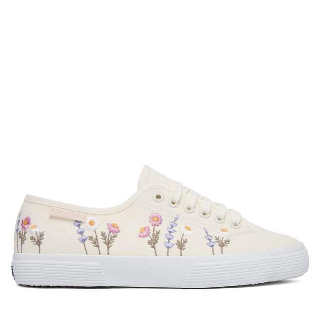 Tenisówki Superga 3750 Flower Embroidery Leggera S8161ZW Biały