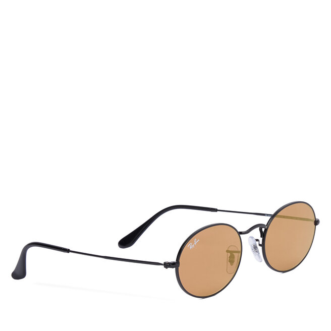 Okulary przeciwsłoneczne Ray-Ban Oval Flat Lenses 0RB3547N Czarny
