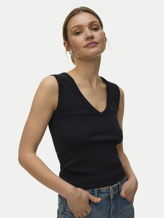 Vero Moda Top Chloe 10342916 Czarny Regular Fit