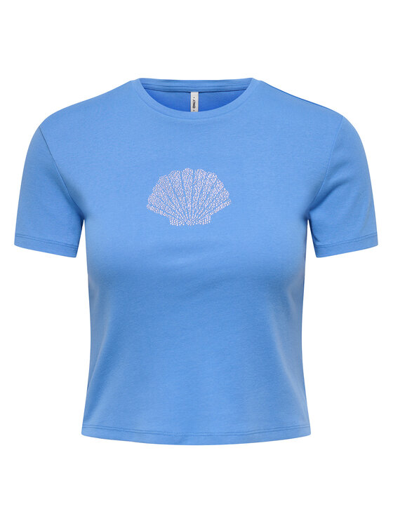 ONLY T-Shirt Kira 15346419 Niebieski Regular Fit