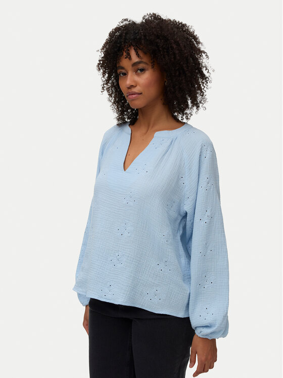 Vero Moda Bluzka Natali 10342739 Niebieski jasny Regular Fit