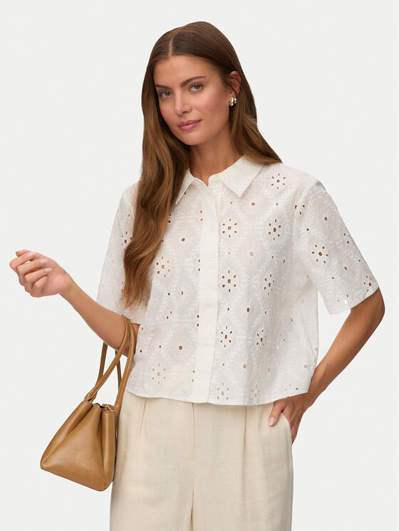 Vero Moda Koszula Eliza 10342754 Biały Regular Fit