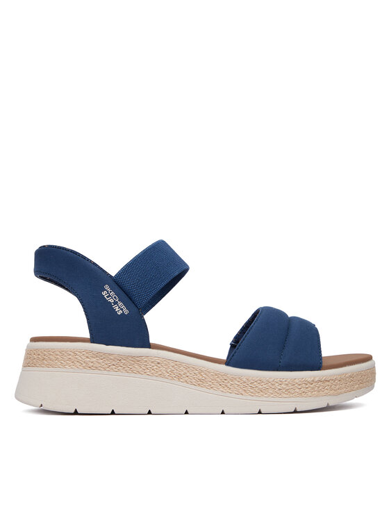 Skechers Sandały BOBS Sun Ray 114413/NVY Granatowy