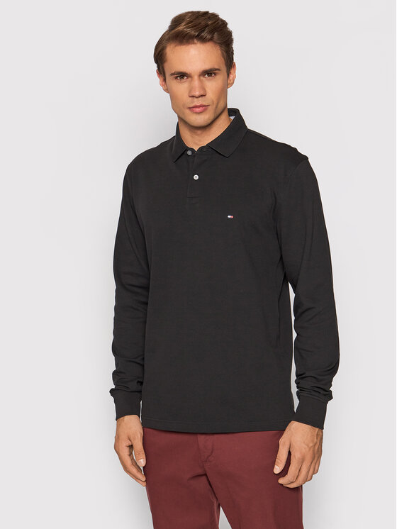 Tommy Hilfiger Polo 1985 MW0MW20183 Czarny Regular Fit