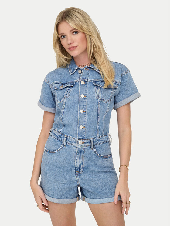 ONLY Kombinezon Castel 15344704 Niebieski Regular Fit