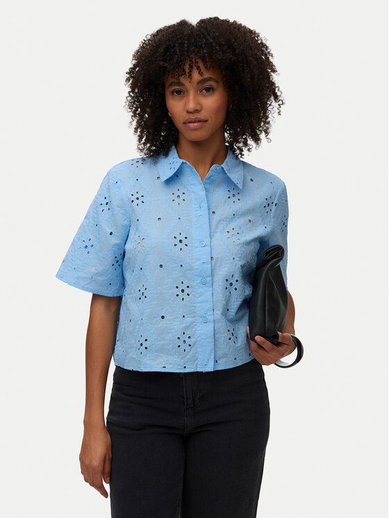 Vero Moda Koszula Eliza 10342754 Niebieski jasny Regular Fit