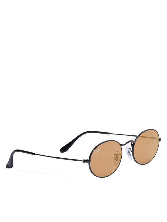 Ray-Ban Okulary przeciwsłoneczne Oval Flat Lenses 0RB3547N Czarny