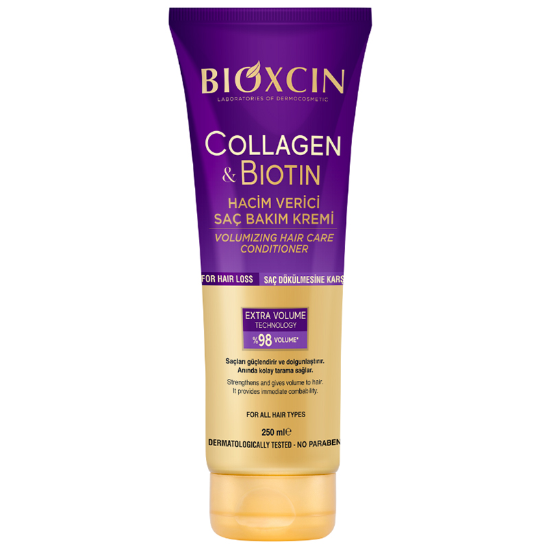 Bioxcin Collagen-Biotin, odżywka w kremie dodająca objętości, 250 ml