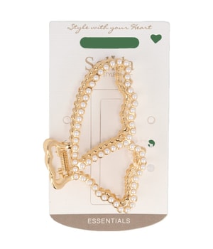 Solida Haarklammer Schmetterling Perle gold Klamry do włosów 1 szt.