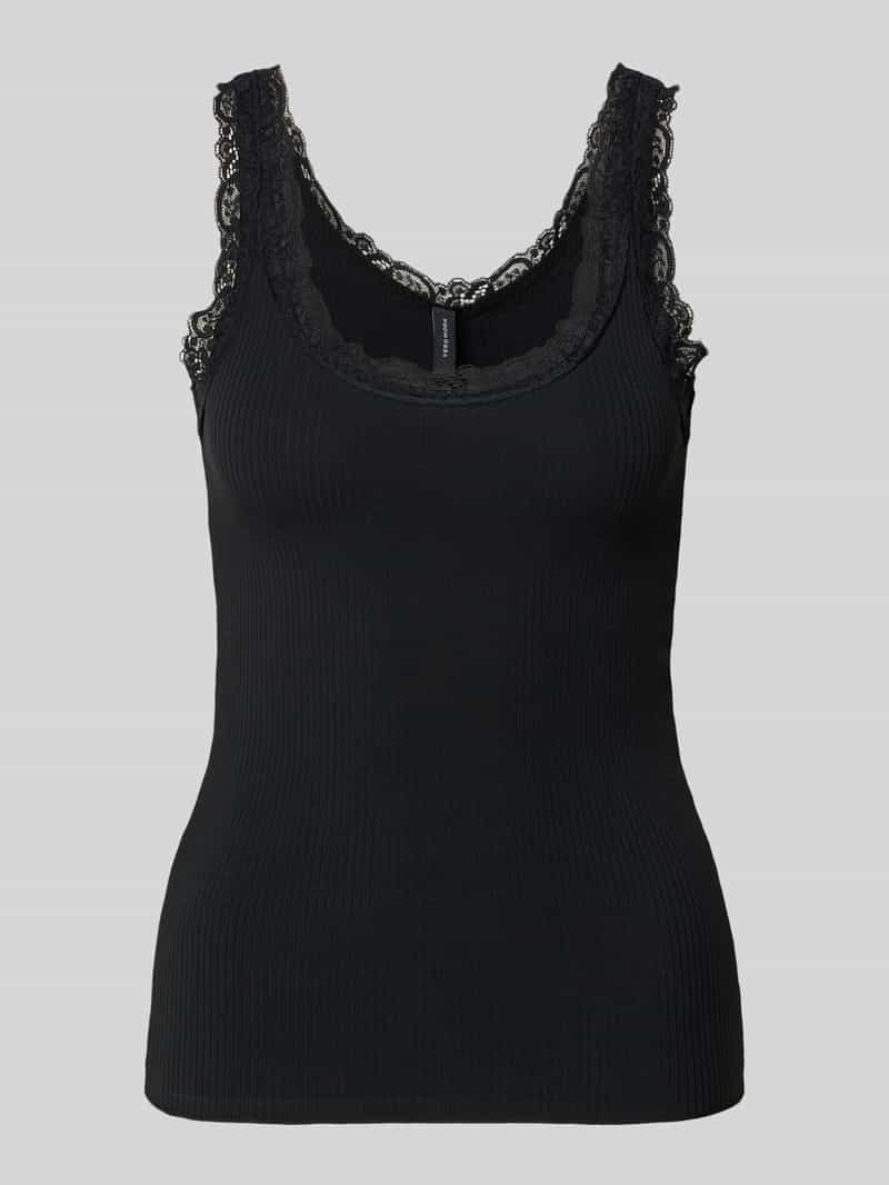 Tank top o kroju slim fit z mieszanka bawełny ekologicznej model 'NANA'