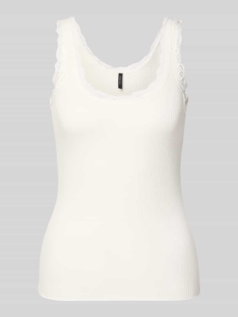 Tank top o kroju slim fit z mieszanka bawełny ekologicznej model 'NANA'