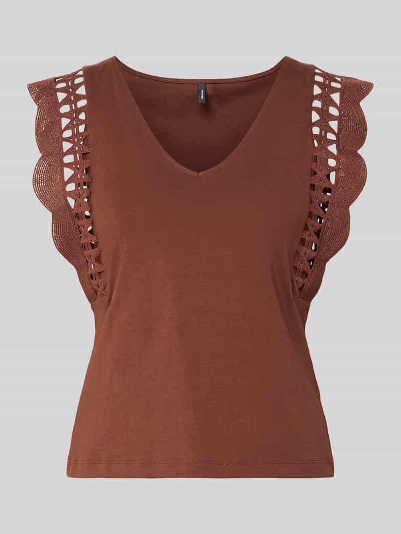 Top o kroju regular fit z czystej bawełny model 'GABBY'