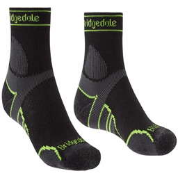 Bridgedale Skarpety Trail Run Lightweight T2 Merino Sport 3/4 Crew Black