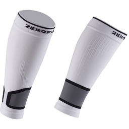 ZeroPoint Opaski kompresyjne INTENSE 2.0 High Compression Calf Sleeve White/Grey