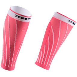 ZeroPoint Opaski kompresyjne ProRacing Compression Calf Sleeves Pink Soda/White