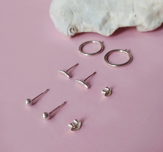 Zestaw kolczyków, srebro 925