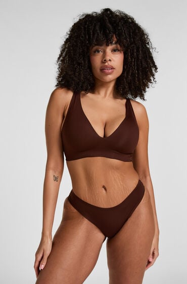 Hunkemöller Super Comfort Brazyliany Brązowy