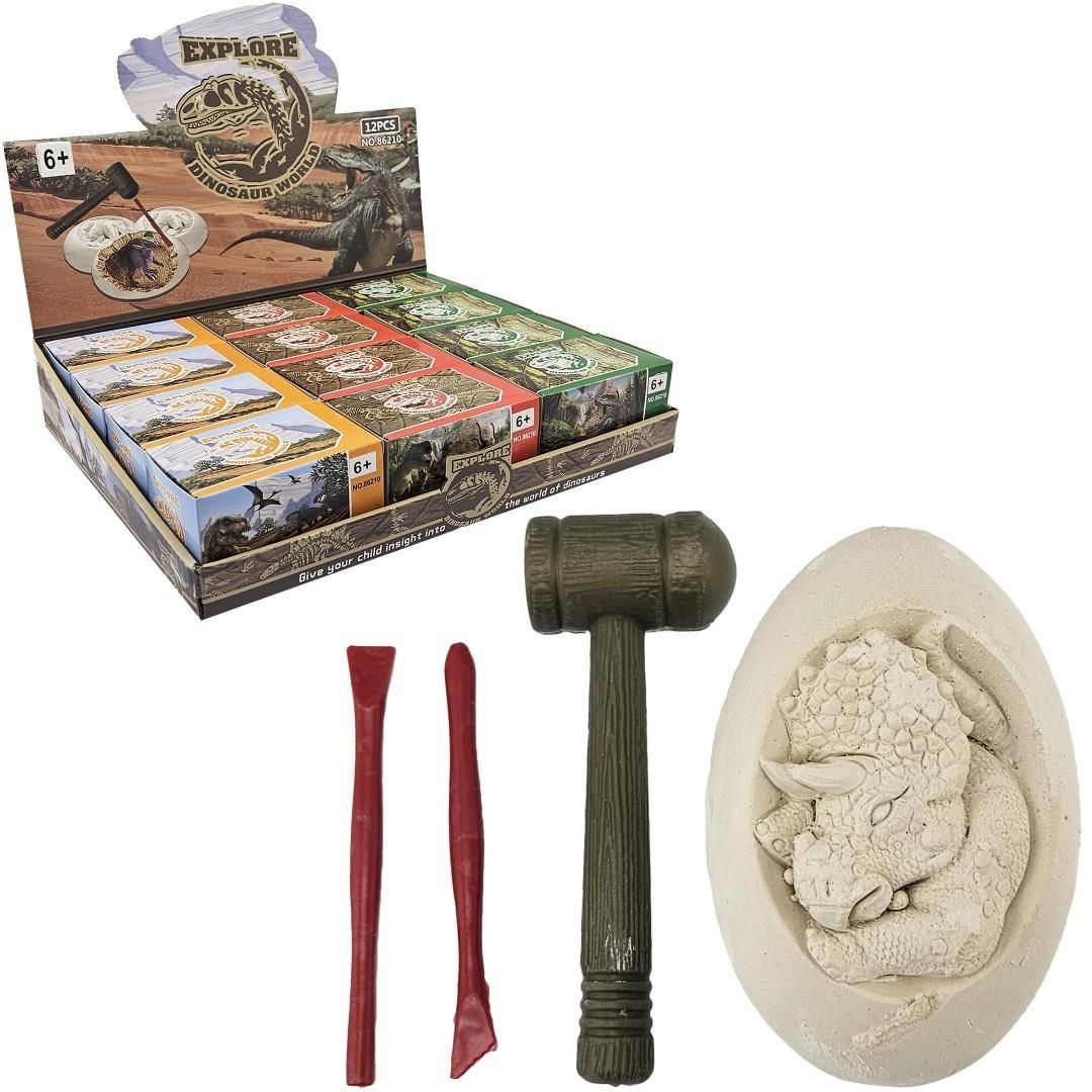 Wykopaliska paleontolog dinozaur w jajku Mix - figurka