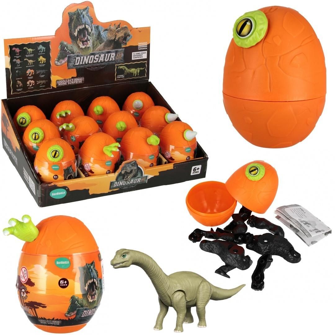 Dinozaur do składania w jajku - figurka