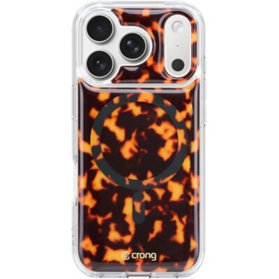 Etui CRONG Deluxe Mag Cover MagSafe Tortoise do Apple iPhone 17 Pro Max Brązowy