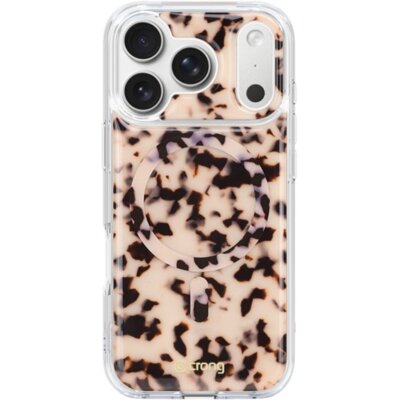 Etui CRONG Deluxe Mag Cover MagSafe Tortoise do Apple iPhone 17 Pro Max Beżowy
