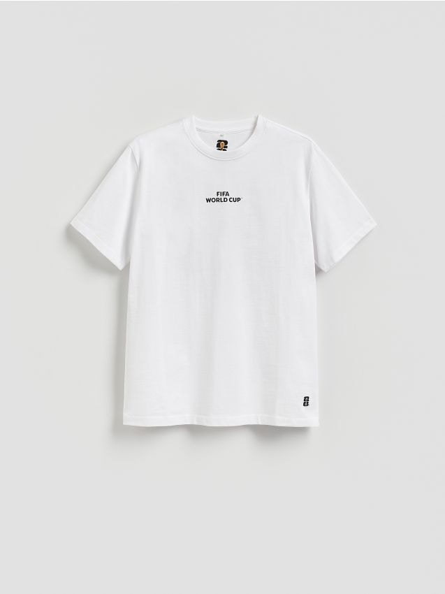 Reserved - T-shirt FIFA World Cup - biały