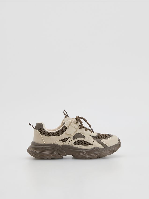 Reserved - Lekkie sneakersy - ciemnobrązowy