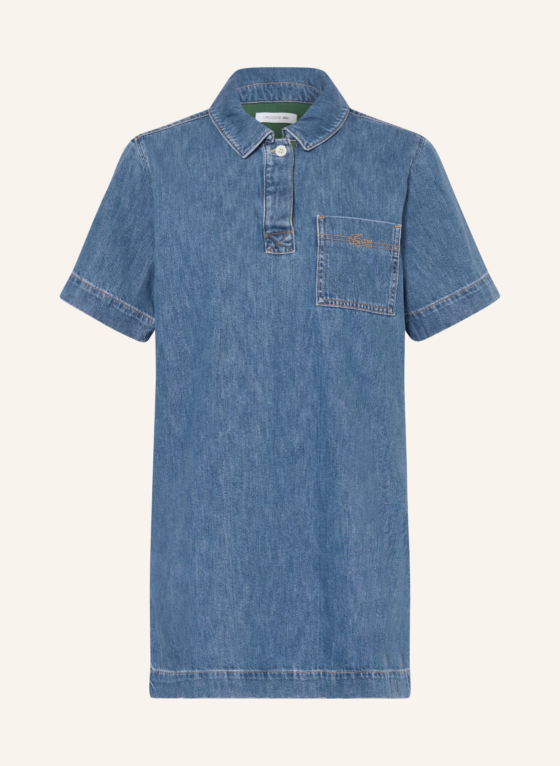 Lacoste Sukienka Jeansowa blau