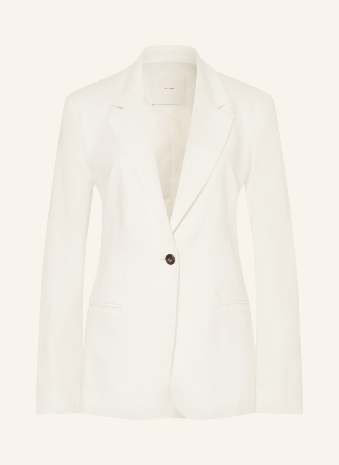 Calvin Klein Marynarka Z Lnu weiss
