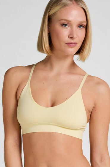 Hunkemöller Trójkątny biustonosz bralette Dide Żółty