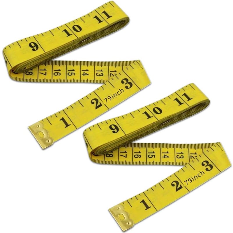sztuki 200 cm/79 cali taśma miernicza, taśma miernicza do ciała, taśma miernicza do ciała zawiera blokadę i przycisk, taśma miernicza