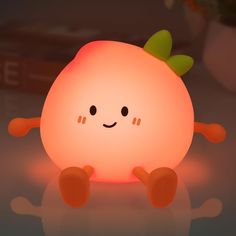 Lampka nocna dla dzieci, silikonowa lampka nocna dla dzieci, akumulatorowa lampka stołowa, lampka nocna, dekoracyjna lampka nocna do sypialni, salonu