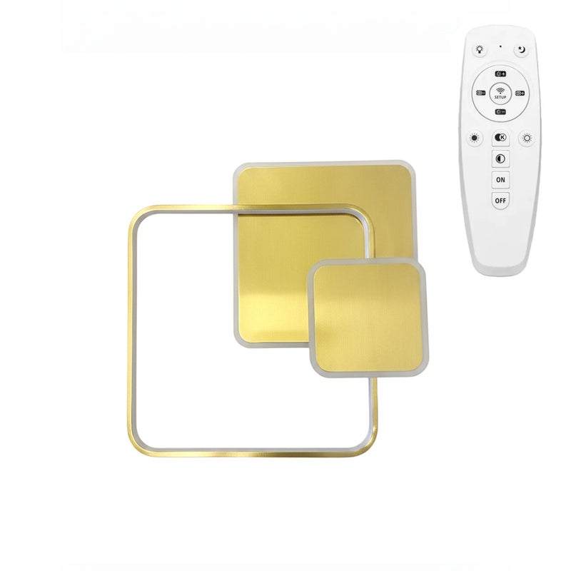 Lampa Sufitowa Toolight App1714-C Złoty Szczotkowany +Remote Control