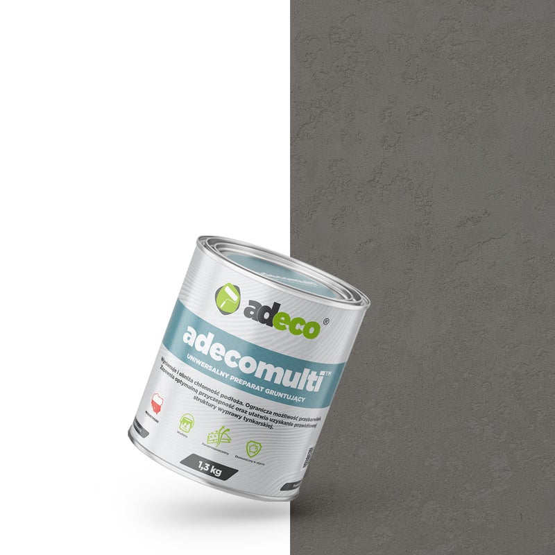 Grunt szczepny Adecomulti z kwarcem pod beton architektoniczny 1,3 kg kolor Silver Grey