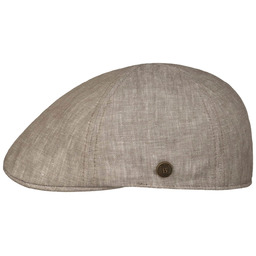 Kaszkiet Lniany Uni Duck by Balmoral, beżowy nakrapiany, XL (60-61 cm)