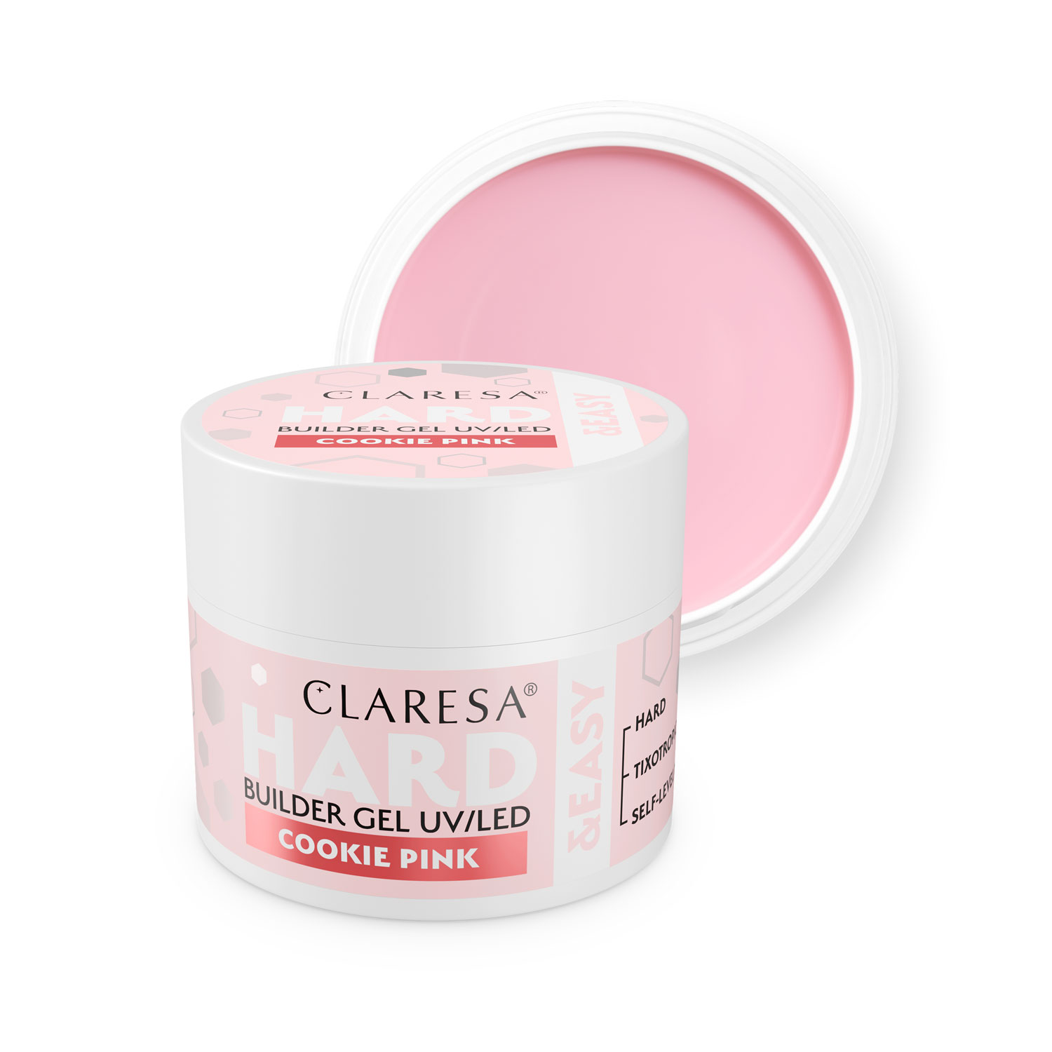 Claresa Żel Budujący Hard & Easy Cookie Pink 12g
