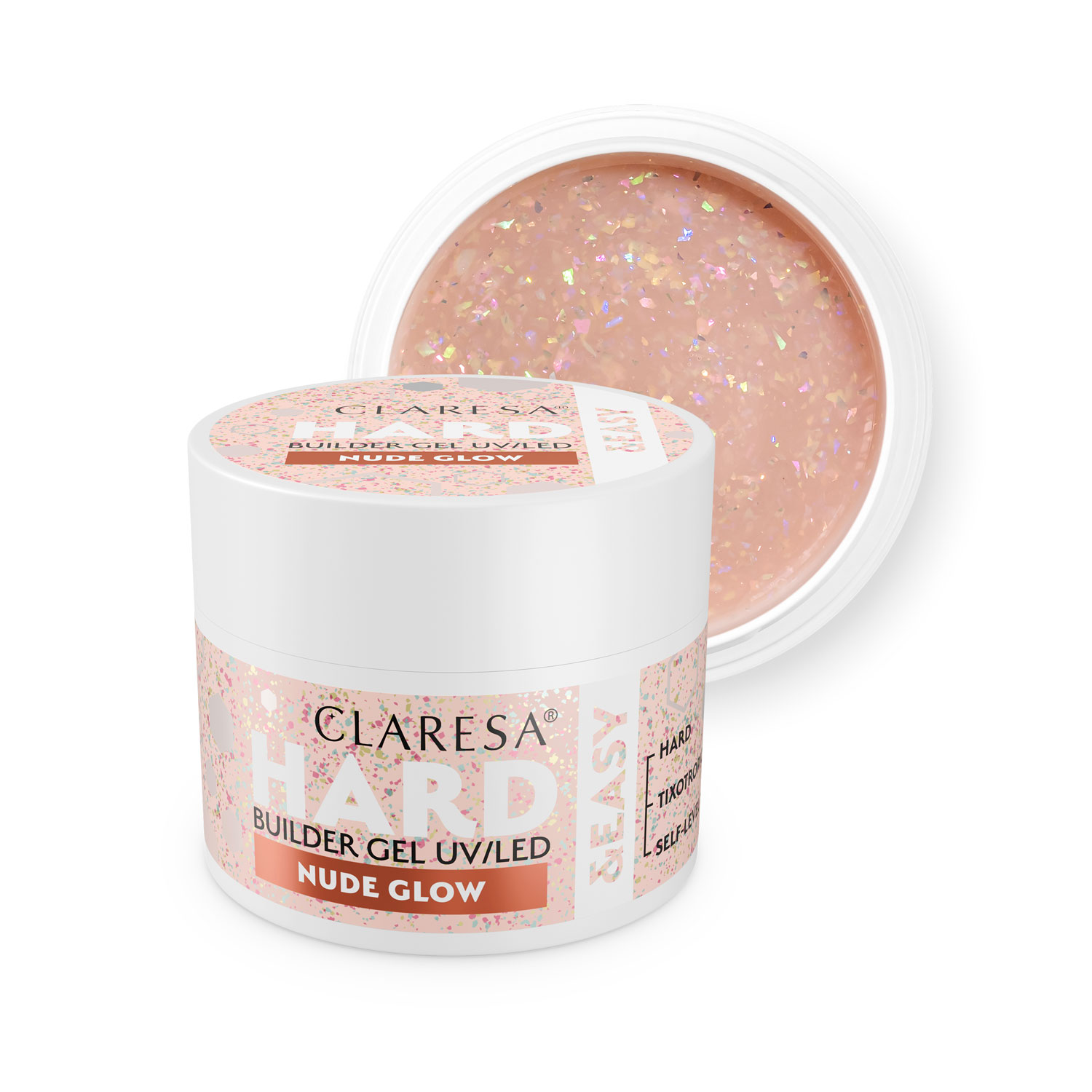 Claresa Żel Budujący Hard & Easy Nude Glow 12g