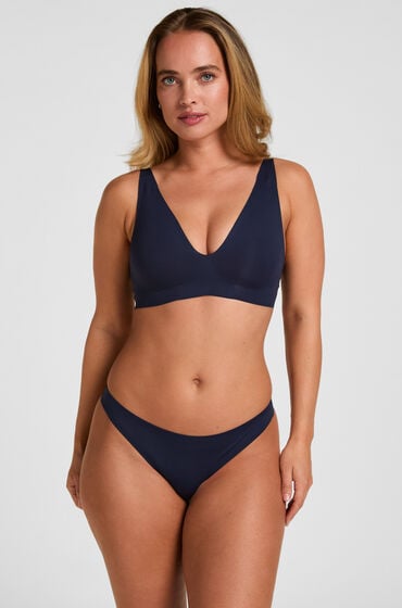 Hunkemöller Super Comfort Stringi Niebieski